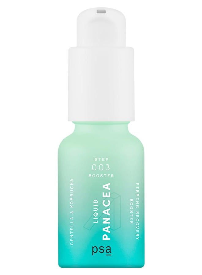 PURPOSEFUL SKINCARE مُعزز الاستعادة المُشدِد من PSA LIQUID PANACEA مع سنتيلا وكومبوتشا: سيروم مُعزز مُحب للميكروبيوم مع مزيج 6% من الكومبوتشا والشاي الأبيض، 5% من مستخلص سنتيلا أسياتيكا ومزيج الثقافة. 15 مل/ 0.5 أونصة - Image 1